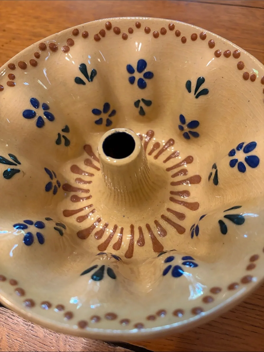 French Alsace Stoneware Pudding Mold
